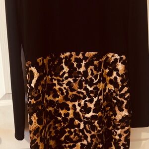 Thalia Sodi Women`s Valencia Leopard Animal Print Dress Size Medium  $50